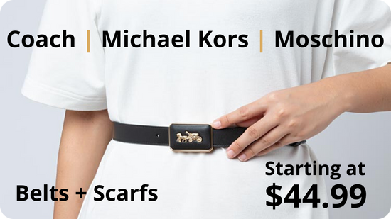 Designer Belts & Scarfs: Coach, Michael Kors & more