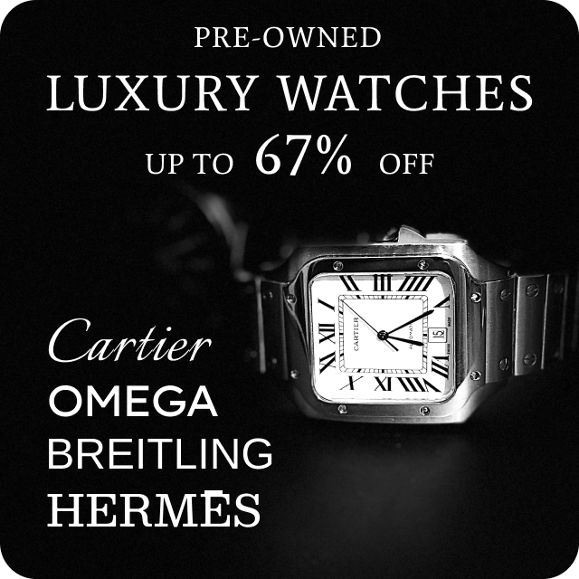 Pre-Owned Watches: Cartier, Breitling, Omega, Hermès & more