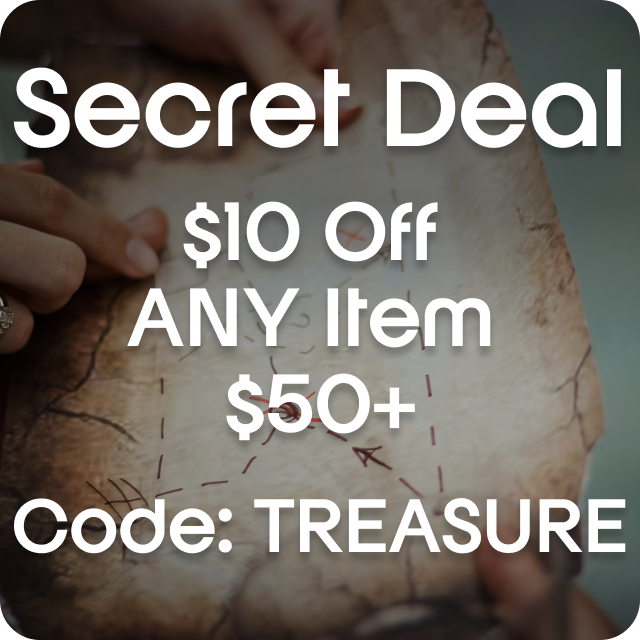 Secret Deal! Code: TREASURE at Checkout