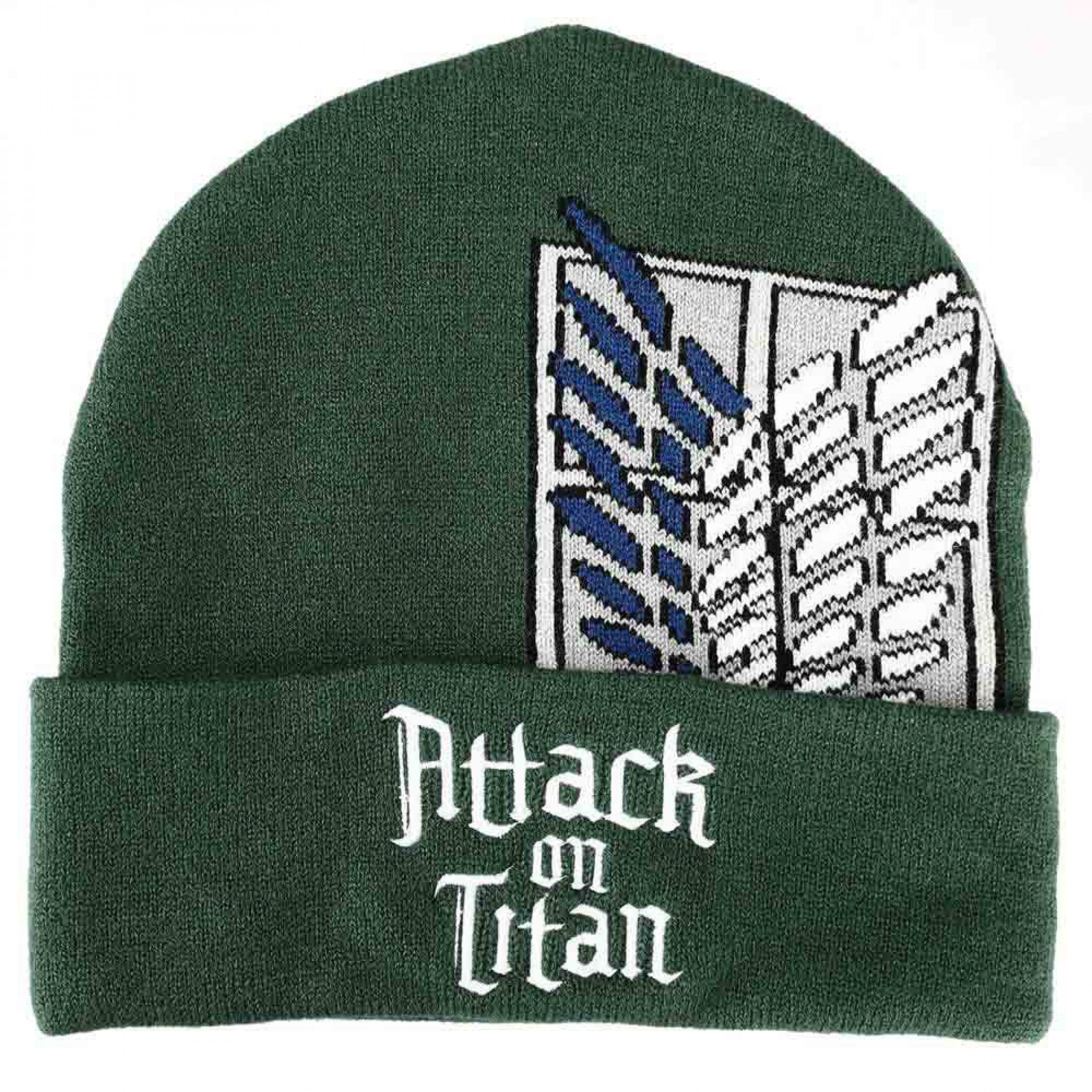 title:Attack On Titan Scout Crest Cuff Beanie;color:Green