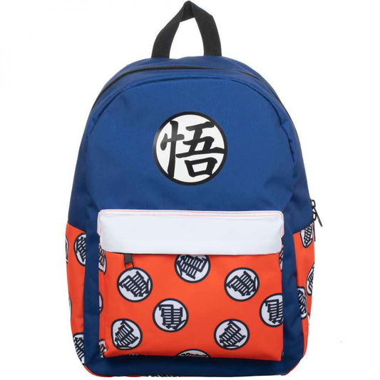 title:Dragon Ball Z Color Block Laptop Backpack;color:Multi-Color