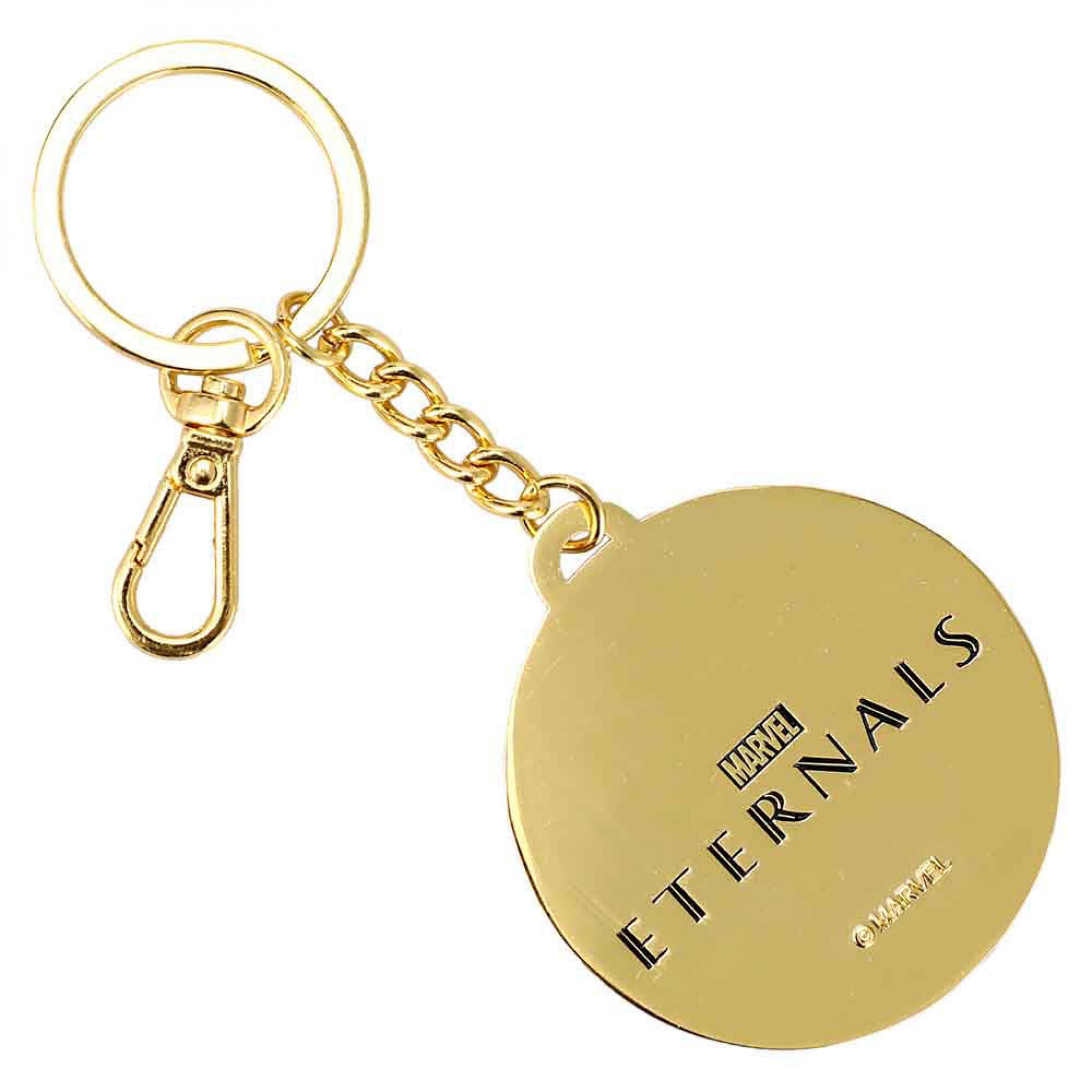 title:Marvel The Eternals Galactic Gold Metal Keychain;color:Multi-Color