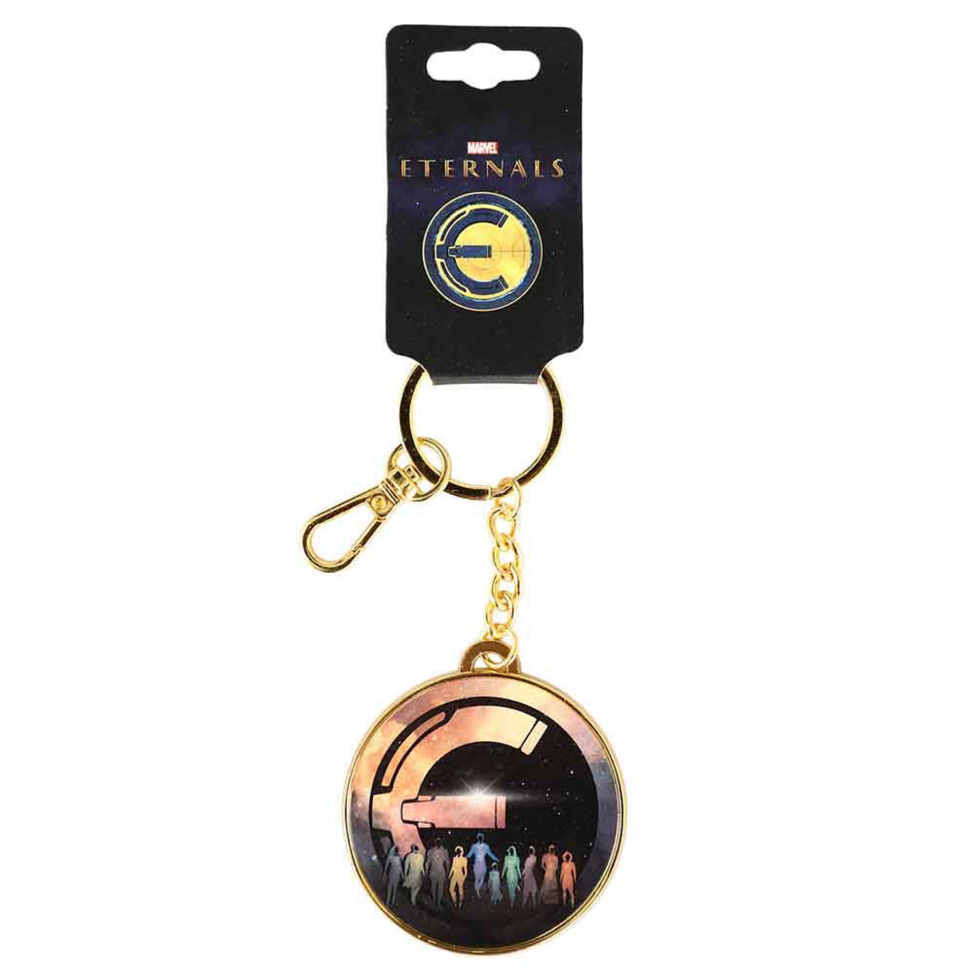 title:Marvel The Eternals Galactic Gold Metal Keychain;color:Multi-Color