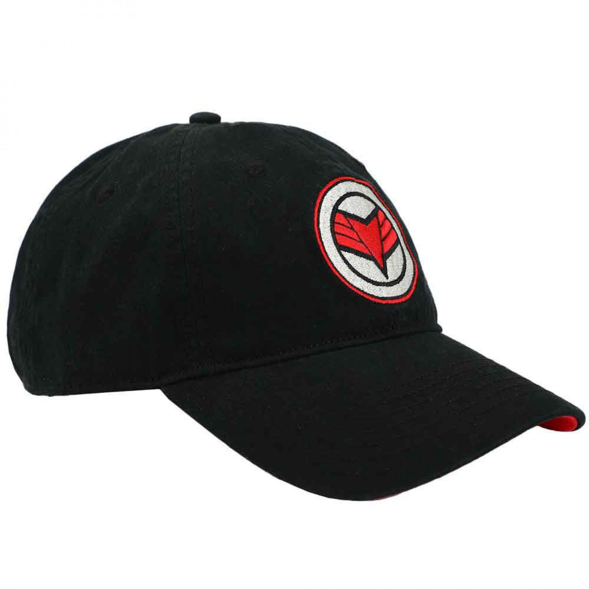 title:Marvel Studios Falcon and the Winter Soldier Embroidered Shield Hat;color:Black