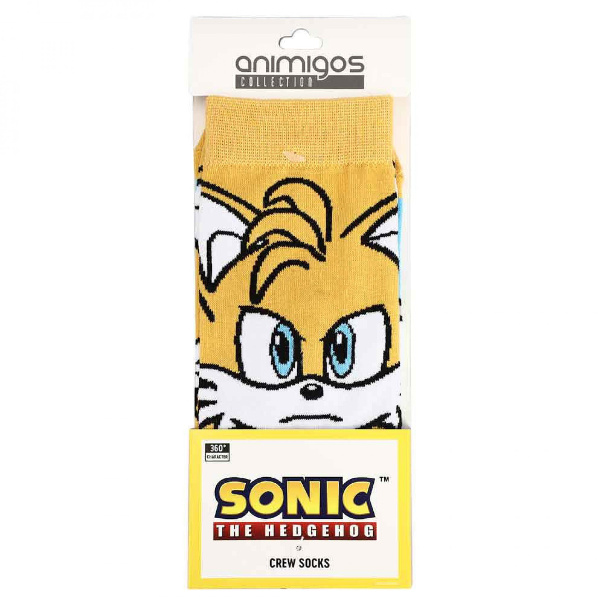 title:Sonic The Hedgehog Tails 360 Character Crew Socks;color:Multi-Color