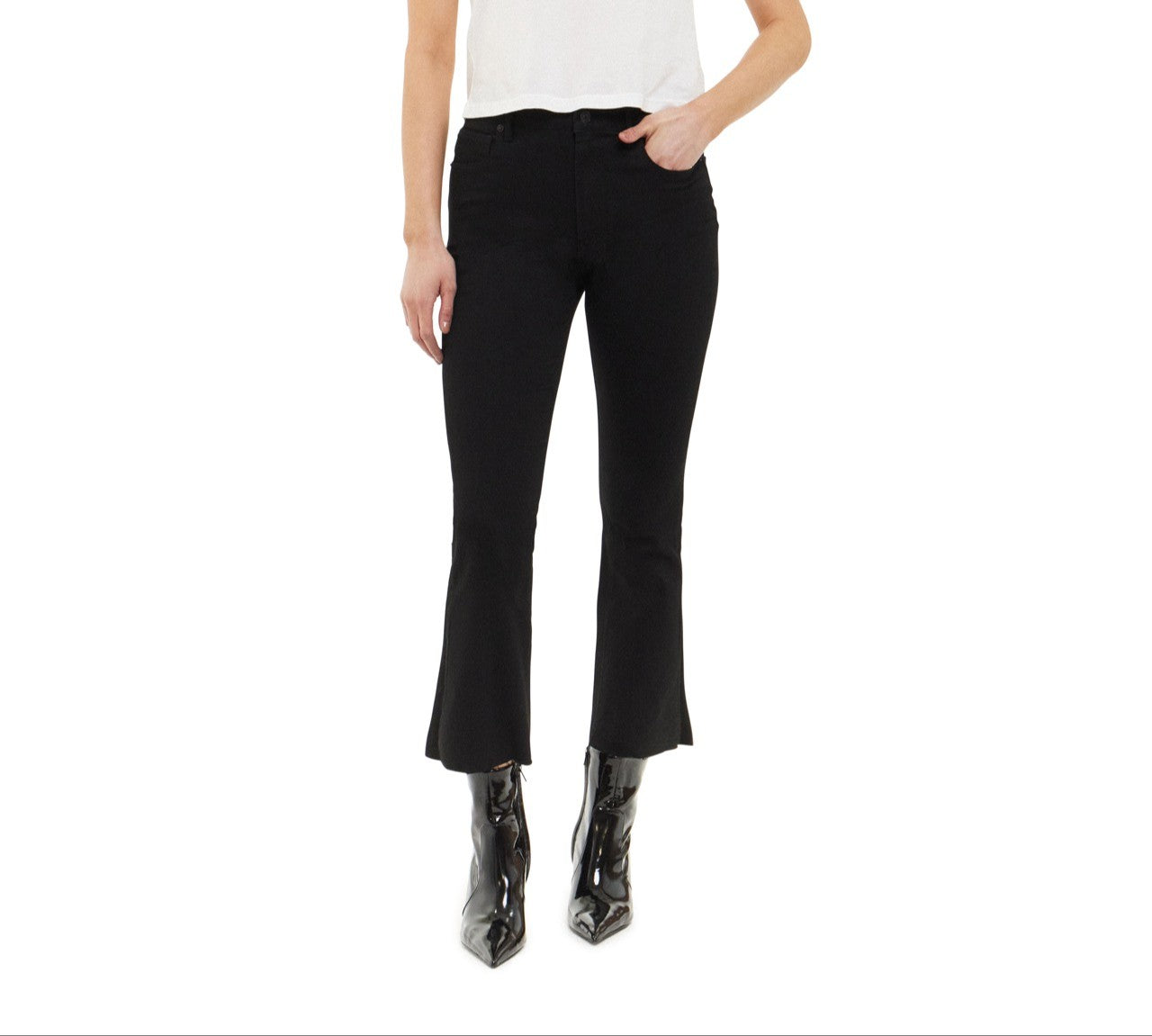 Articles of Society The Halle High Rise Cropped Flare Jeans