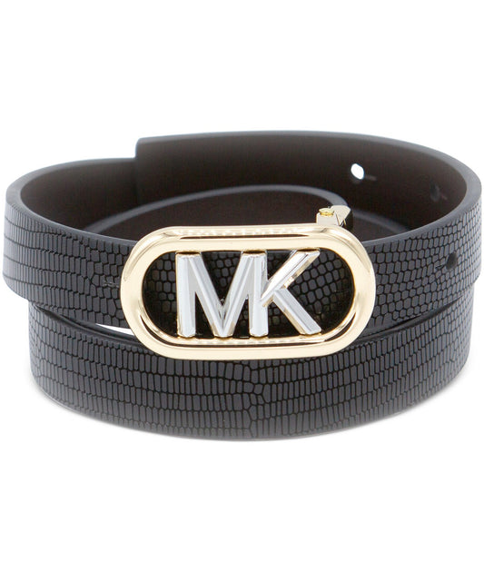 Michael Kors 20MM Leather Reversible Embossed Belt