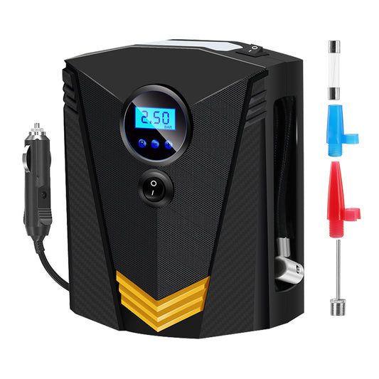 title:Tire Inflator 12V DC 100W 150PSI Digital Tire Pump w/LCD Display Electric Air Compressor Pump 20L/Min Air Flow;color:Black