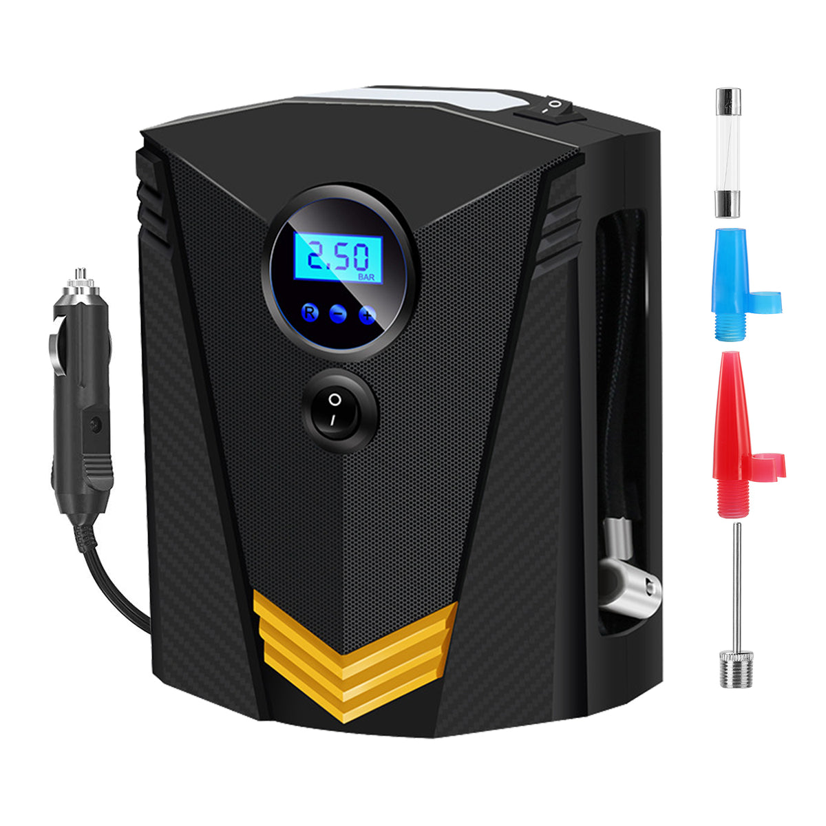 Tire Inflator 12V DC 100W 150PSI Digital Tire Pump w/LCD Display Elect ...