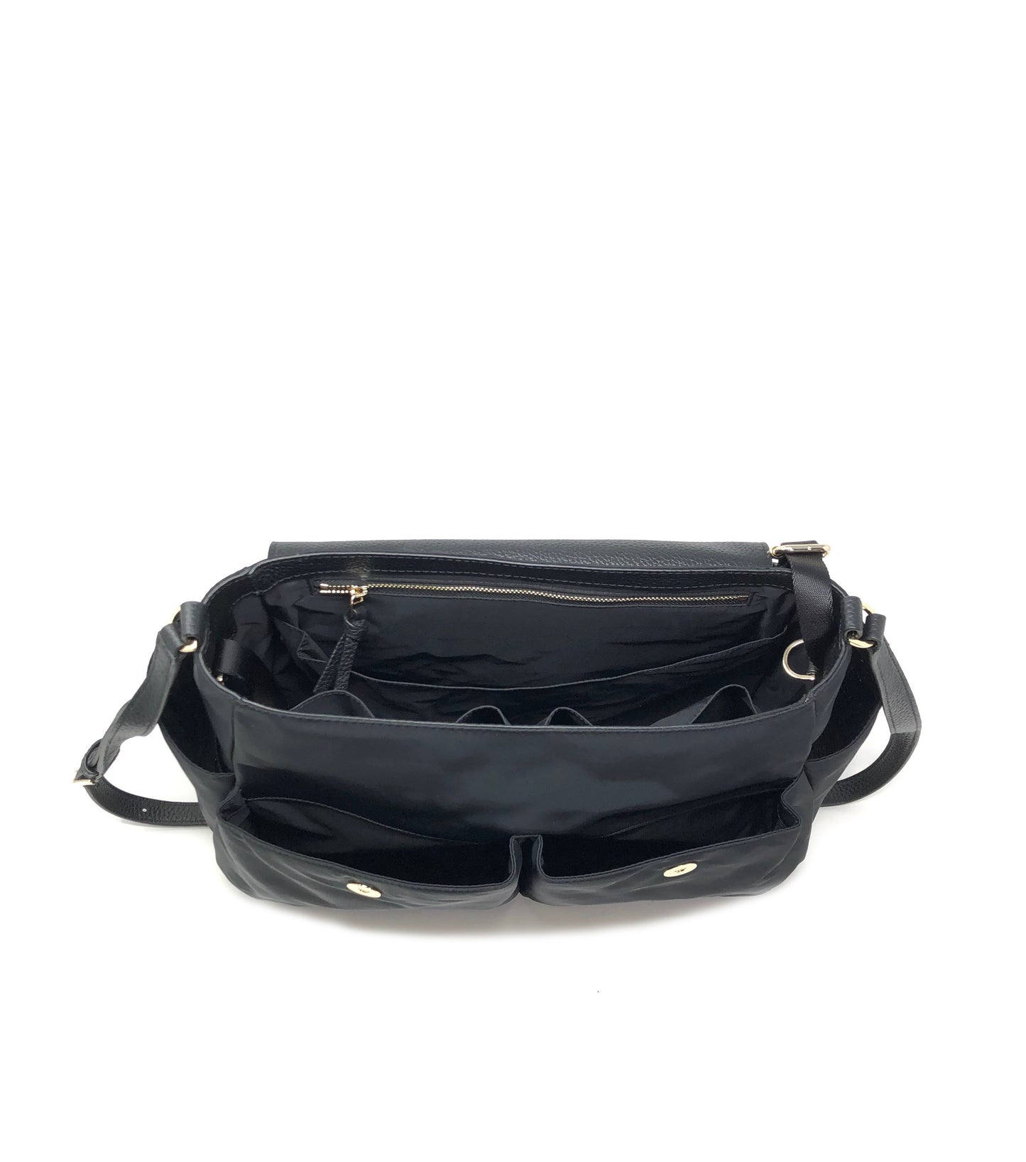 Tory Burch Black Thea Nylon Diaper Messenger Bag