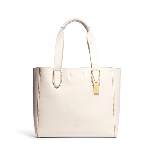 title:Coach Women's Chalk Derby Tote;color:Chalk