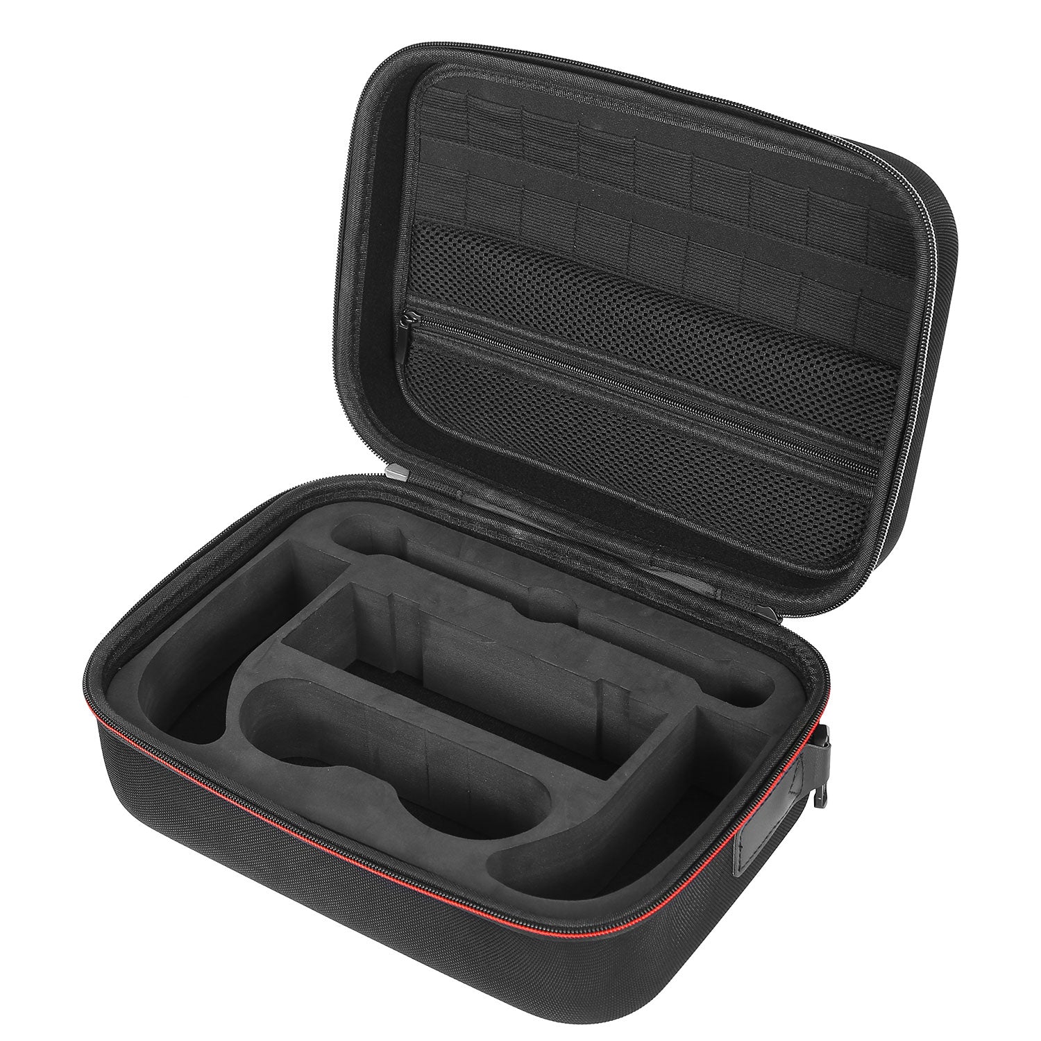 title:Portable Deluxe Carrying Case for Nintendo Switch Protected Travel Case w/ Rubberized Handle Shoulder Strap- Electronics;color:Black