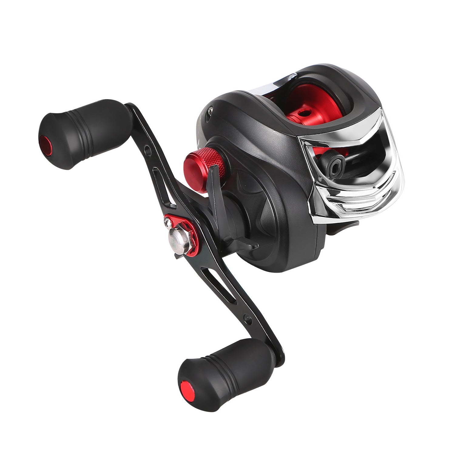 title:Baitcasting Fishing Reel 17.5lbs Max Drag Baitcasters 17+1 BB 7.1:1 Gear Ratio Baitcast Fish Reel High Speed Long Cast Distance;color:Black