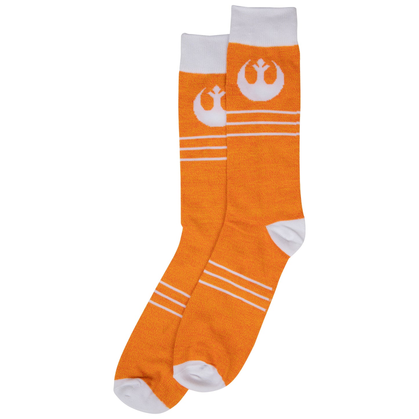 title:Star Wars Rebel Fighter Logo Crew Socks;color:Orange