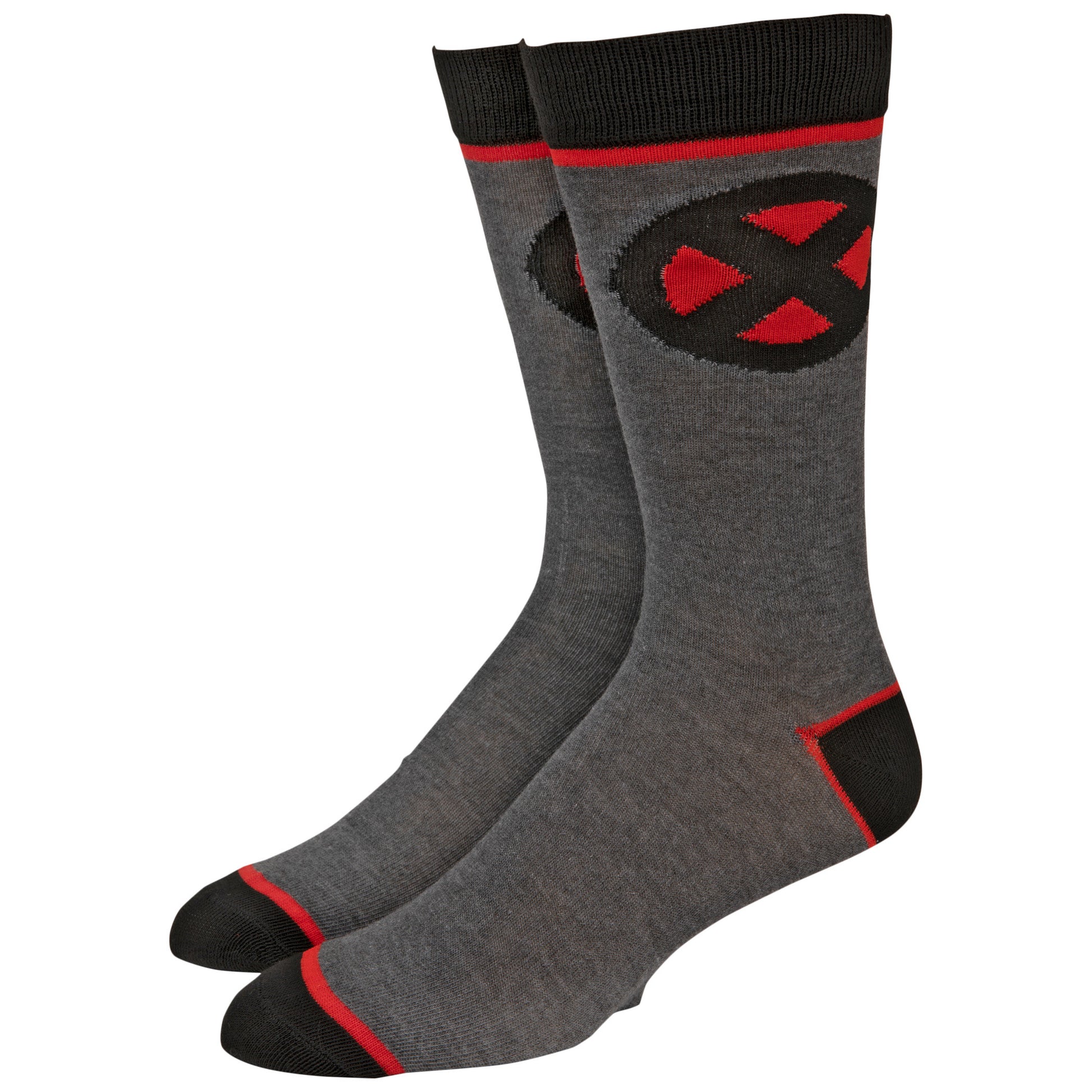 title:Marvel X-Men Symbol Crew Socks;color:Grey