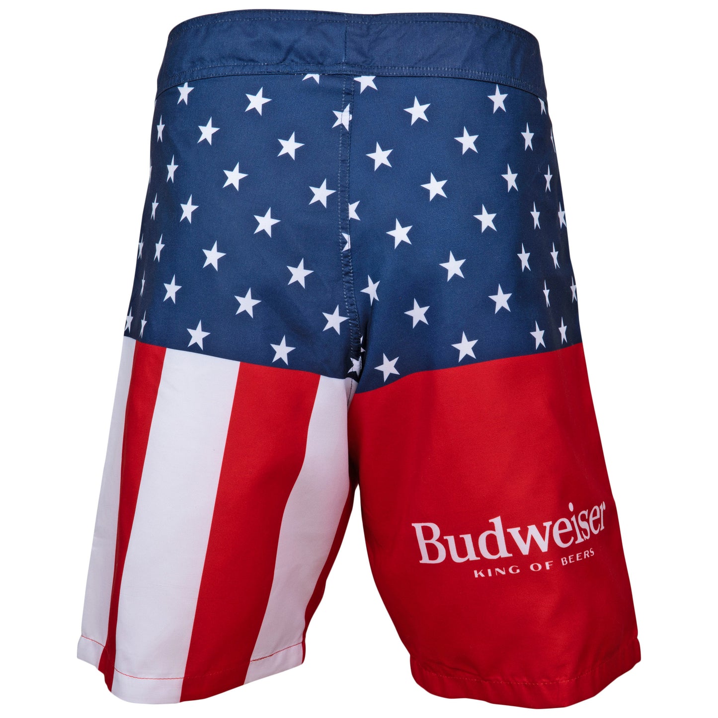 title:Budweiser King of Beers Stars and Stripes Men's Swim Trunks Board Shorts;color:Multi-Color