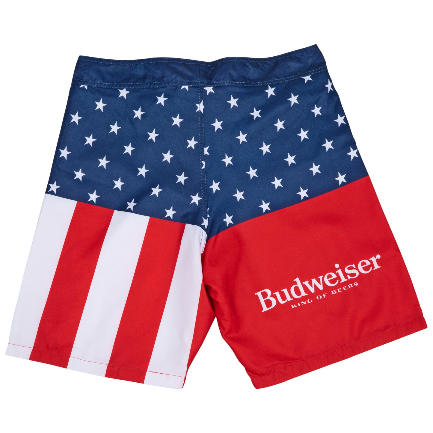 title:Budweiser King of Beers Stars and Stripes Men's Swim Trunks Board Shorts;color:Multi-Color