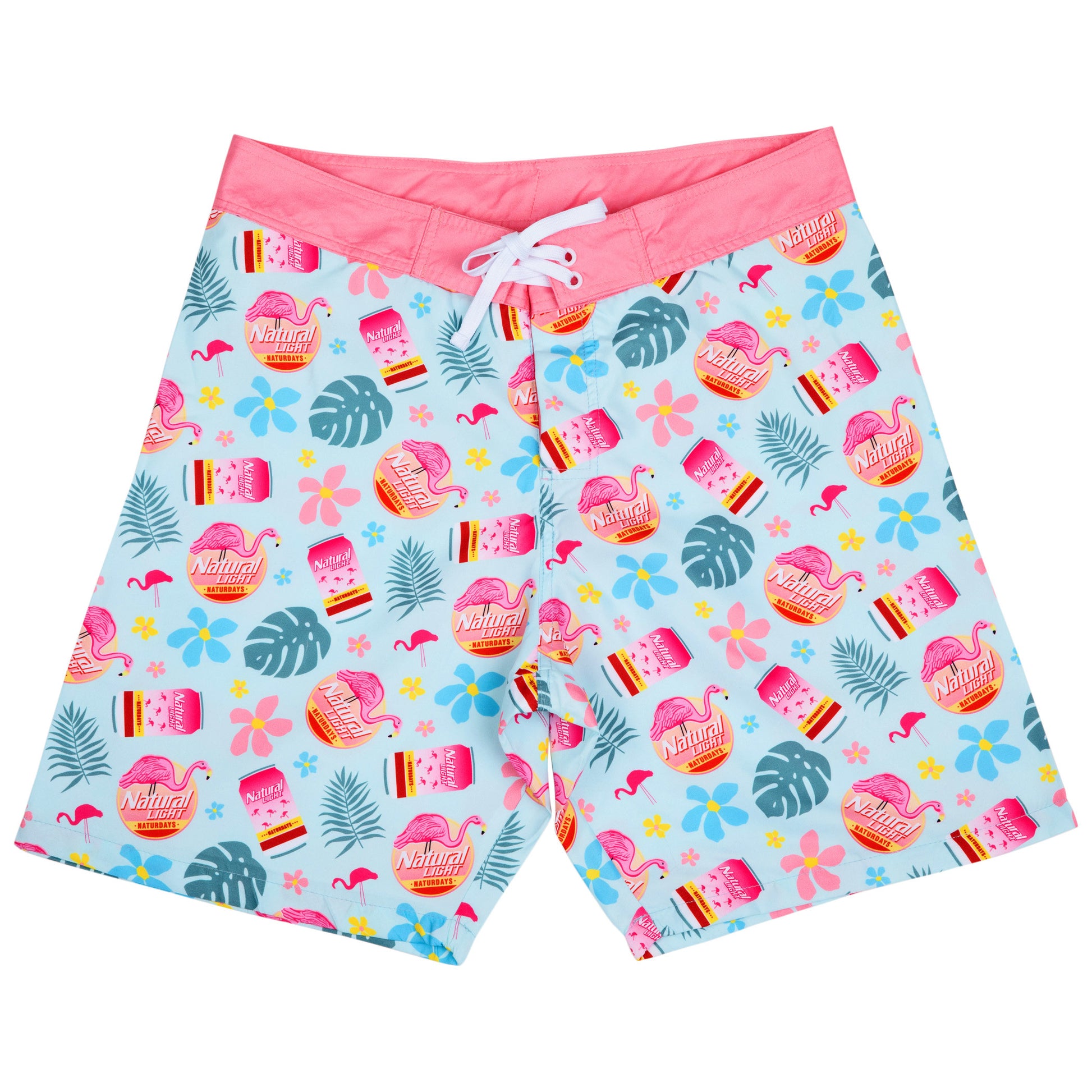 title:Natural Light Naturdays Floral All Over Print Board Shorts;color:Multi-Color