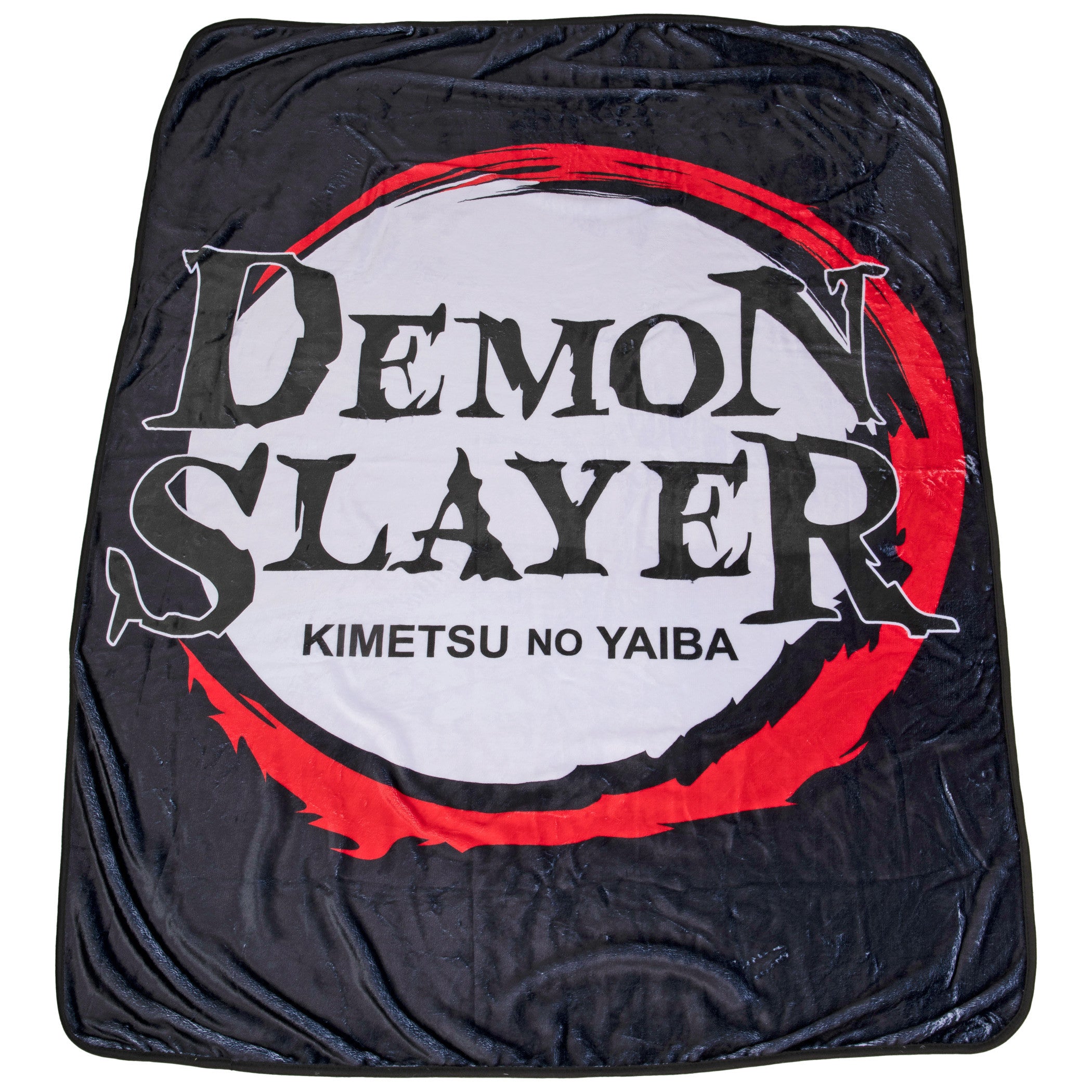 title:Demon Slayer Kimetsu No Yaiba Fleece Throw Blanket;color:Black