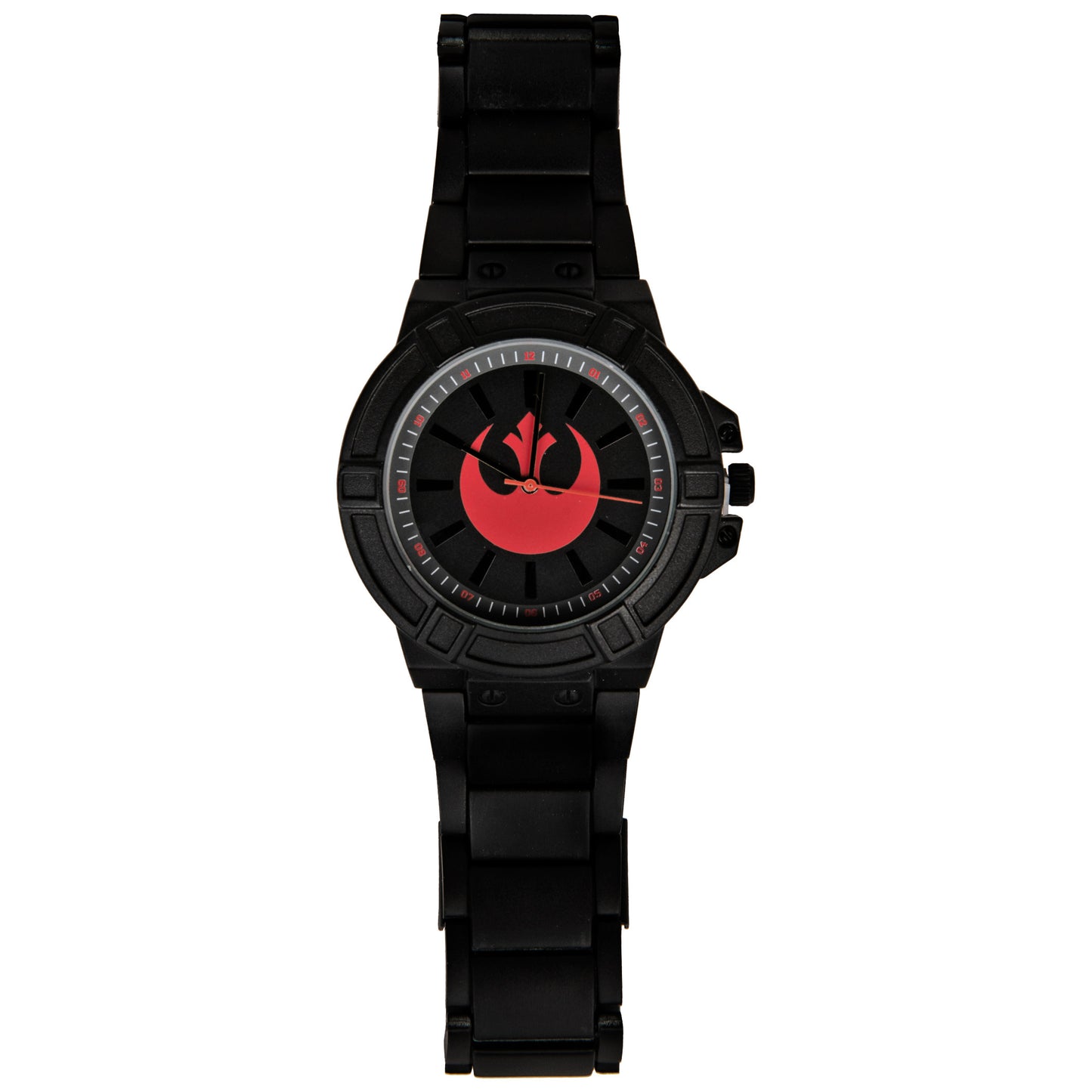 title:Star Wars Rebel Hope Symbol Watch Face with Black Metal Band;color:Black