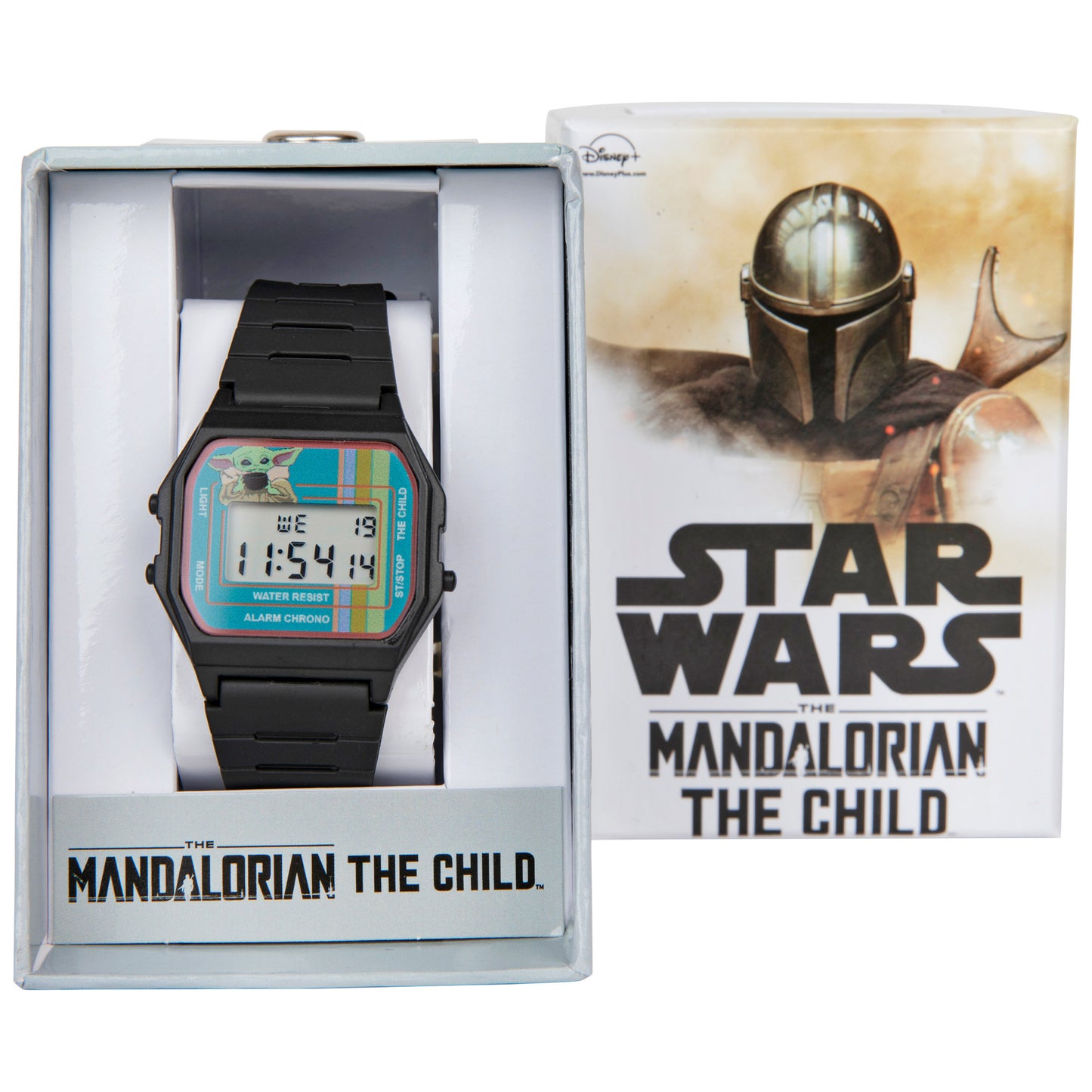 title:Star Wars The Mandalorian Grogu Digital Watch;color:Black