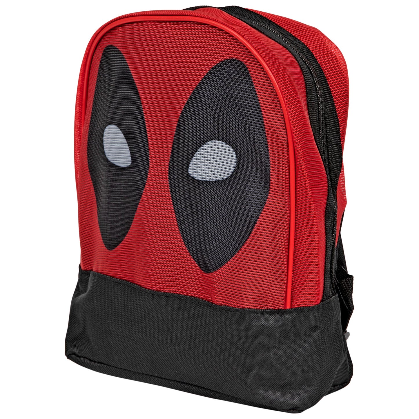 title:Deadpool Character Face Mini Backpack;color:Red