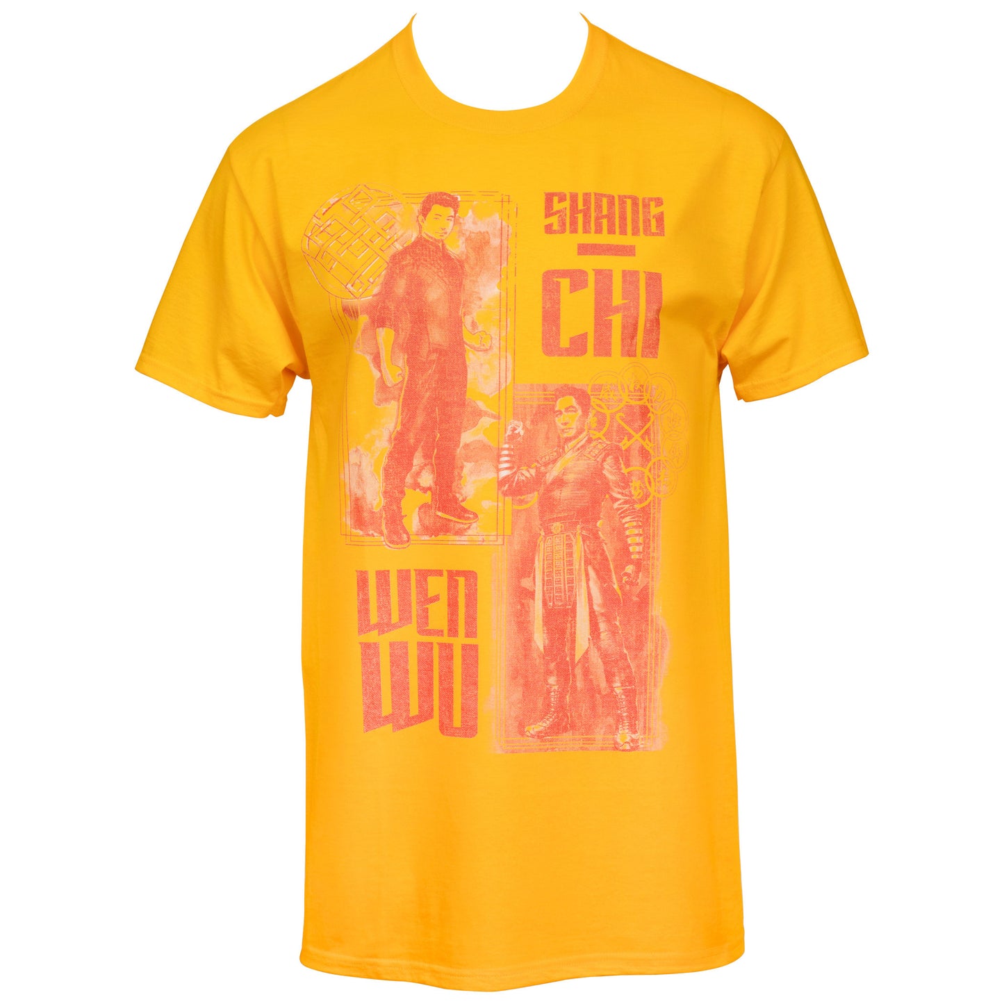 title:Marvel The Legend of the Ten Rings Shang-Chi and Wen Wu T-Shirt;color:Yellow