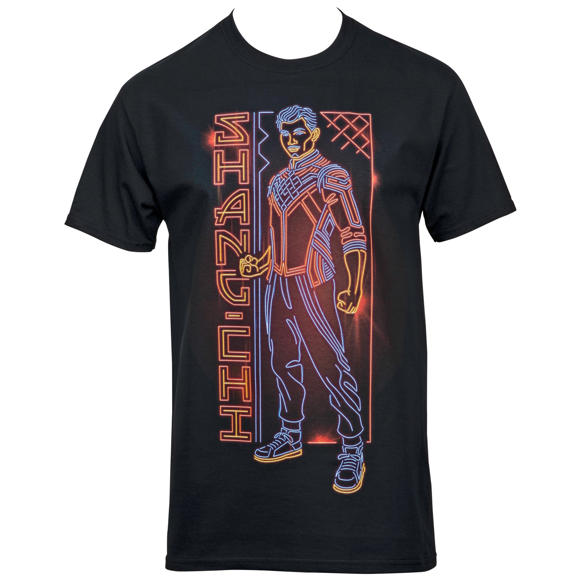 title:Marvel Shang-Chi and The Legend of the Ten Rings Neon Character T-Shirt;color:Black