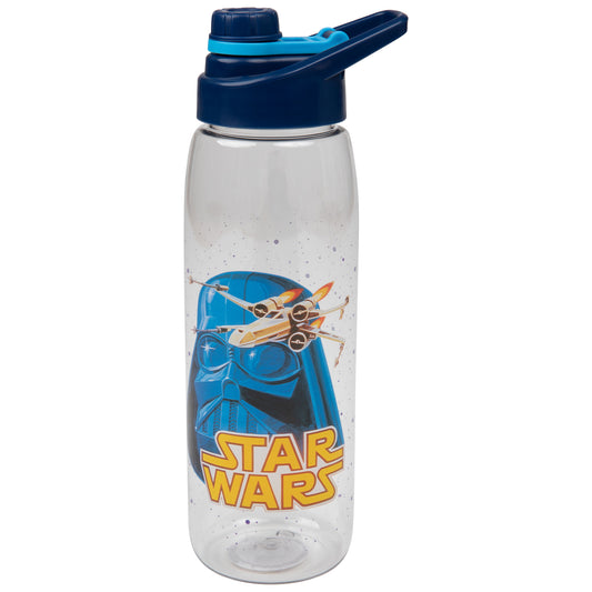 title:Star Wars Darth Vader 28 Ounce Water Bottle with Screw Lid;color:Blue