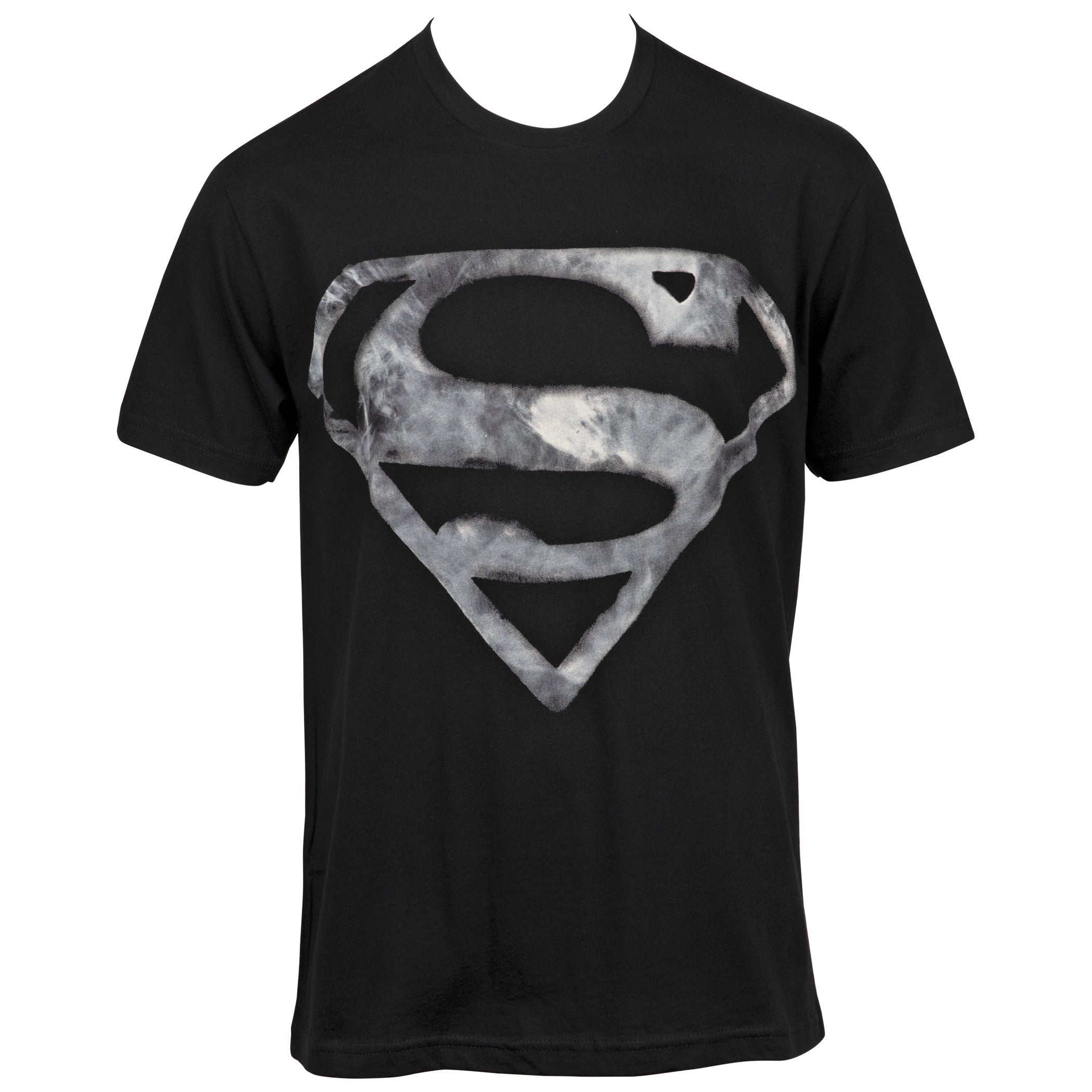 title:DC Comics Superman Smoke Symbol T-Shirt;color:Black