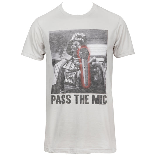 title:Star Wars Darth Vader Pass The Mic Junk Food T-Shirt;color:Grey