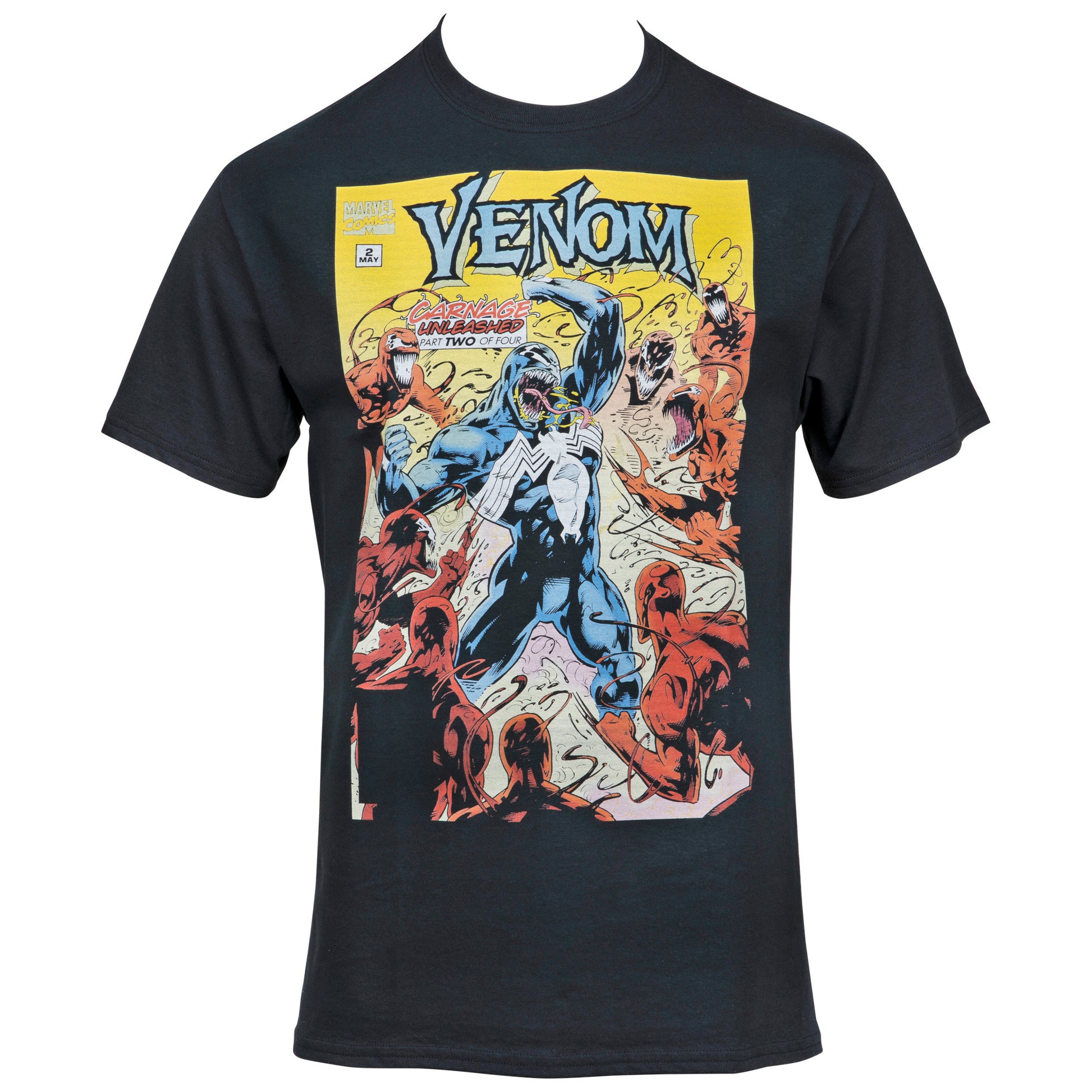 title:Venom VS Carnage Symbiotes Comic Cover T-Shirt;color:Grey