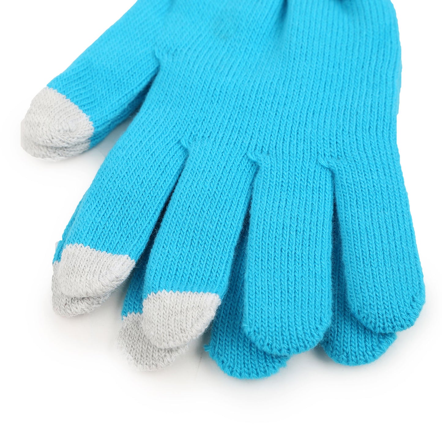 title:Unisex Winter Knit Gloves Touchscreen Outdoor Windproof Cycling Skiing Warm Gloves;color:Blue