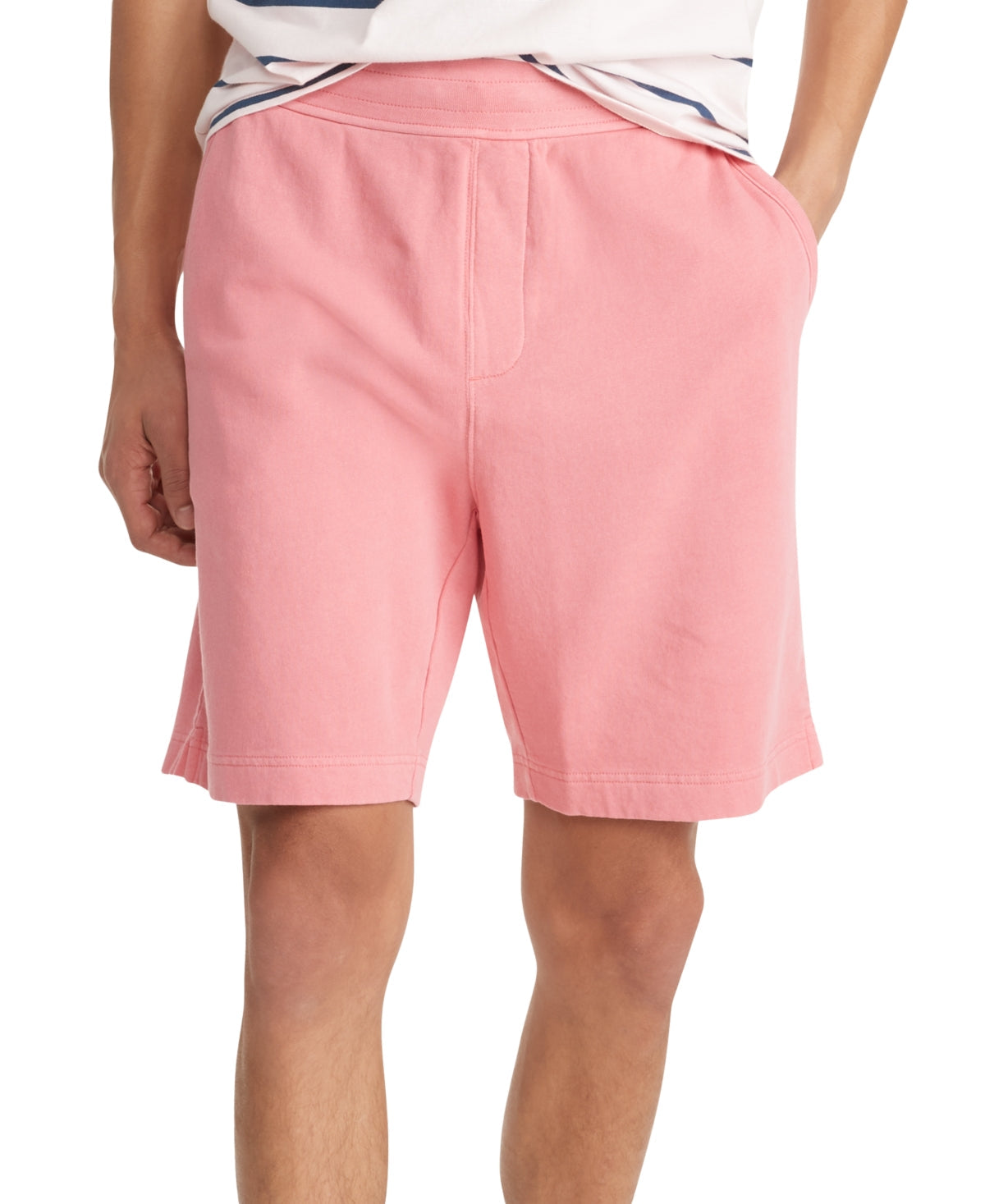 Tommy Hilfiger Men's Garment Dyed Sweatshorts Pink Size Large