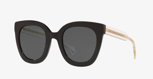 Gucci Butterfly Sunglasses Black/Grey Gradient/Crystal 54mm