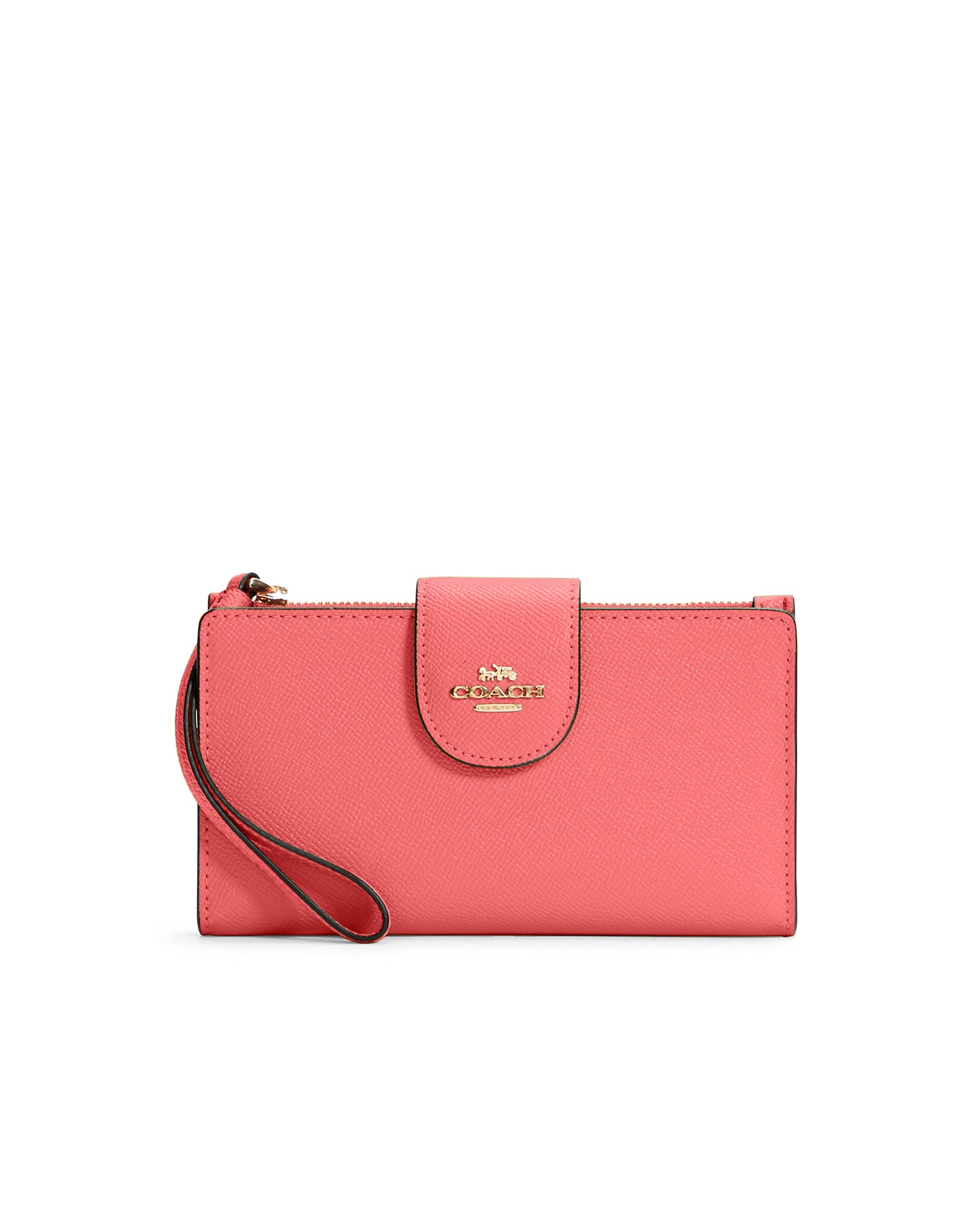 title:Coach Women's Tech Phone Wallet;color:Pink Lemonade