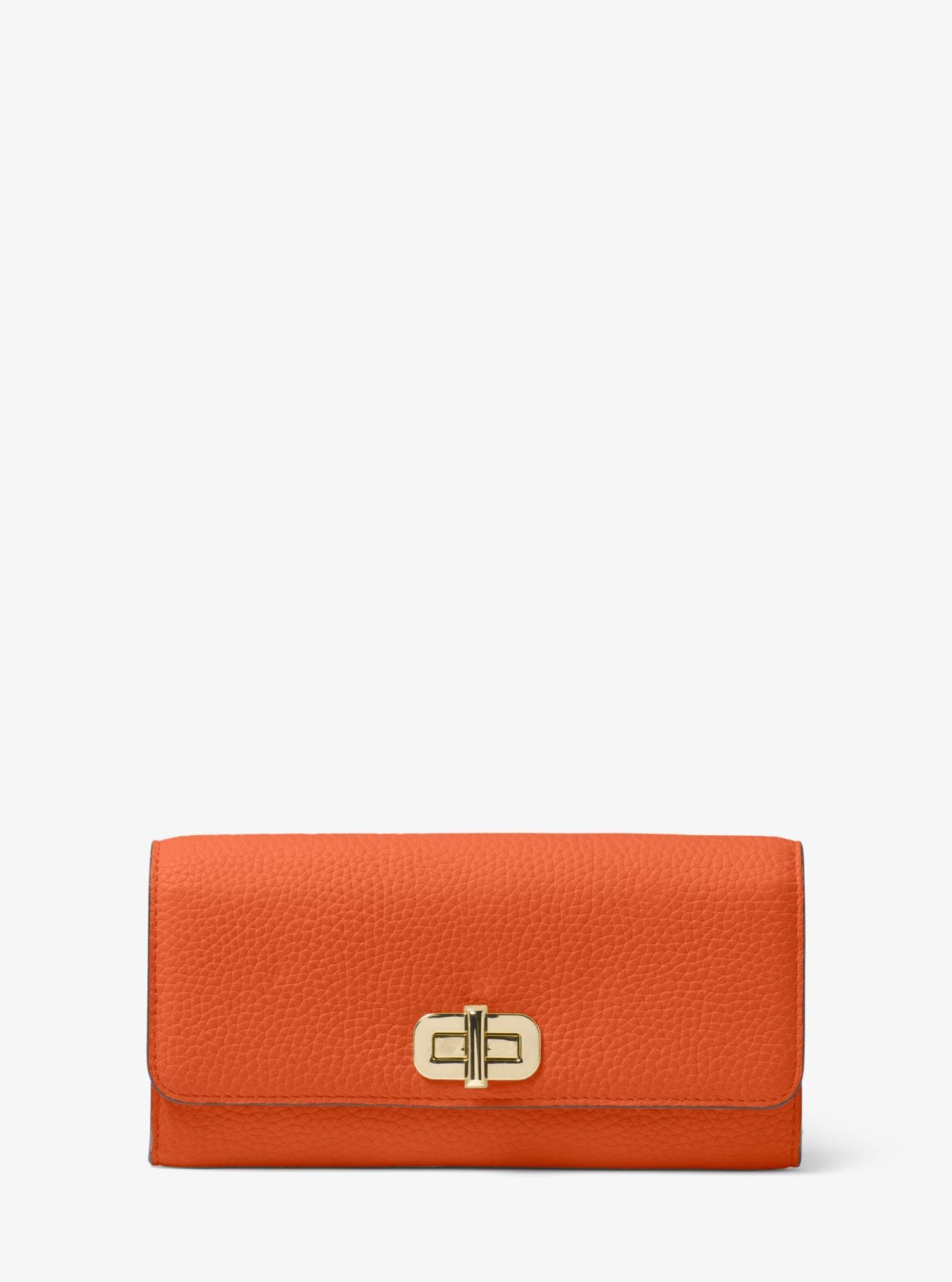 title:Michael Kors Women's Sullivan Leather Wallet;color:Orange