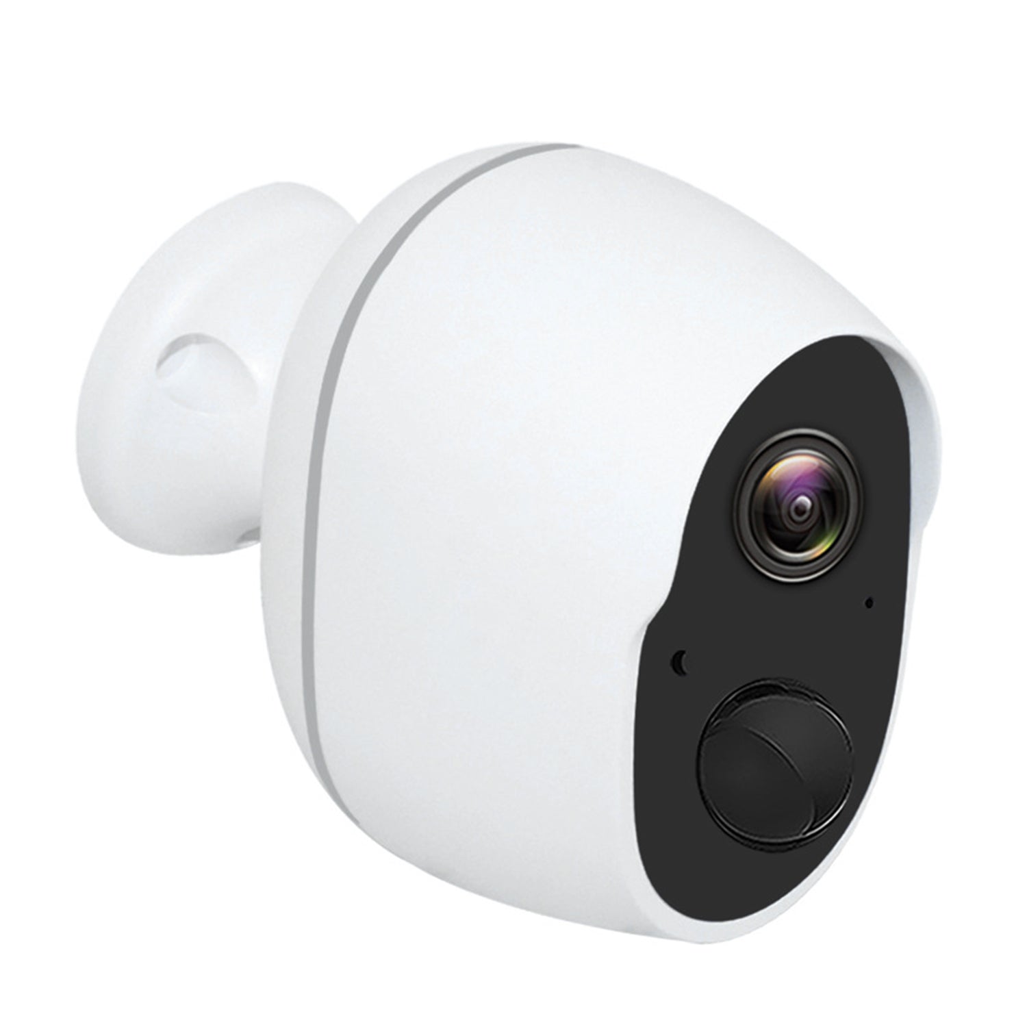 title:1080P FHD WiFi IP Camera Two-Way Audio Security Surveillance Camera IP65 Waterproof Motion Sensor Night Vision Network Camcorder APP Control For Kids- Electronics;color:White