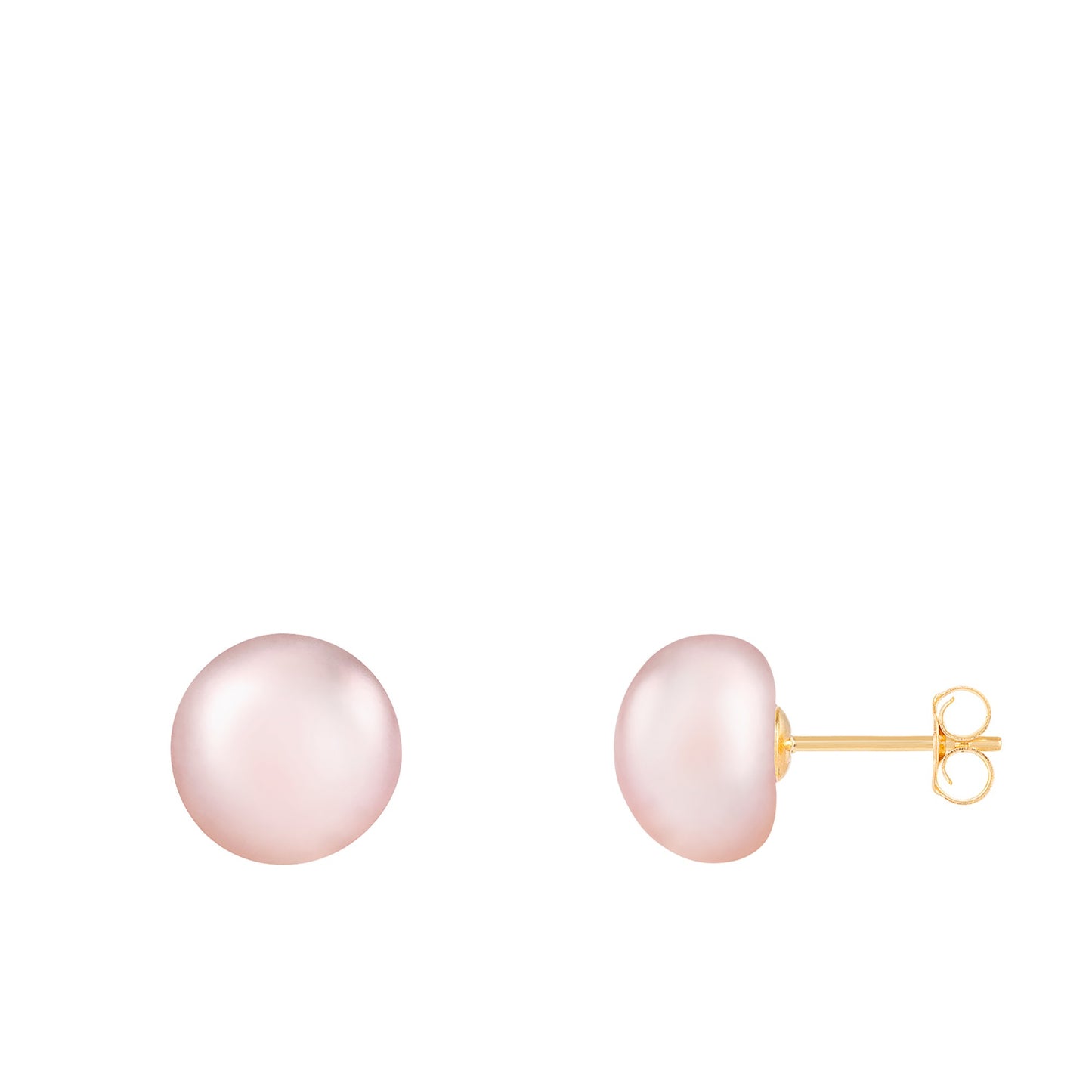 title:Splendid Pearls Pearl Studs 14K;color:Purple