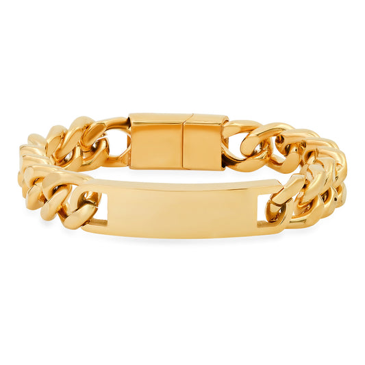 Deluxe Cuban Link Chain ID Bracelet - Ruumur