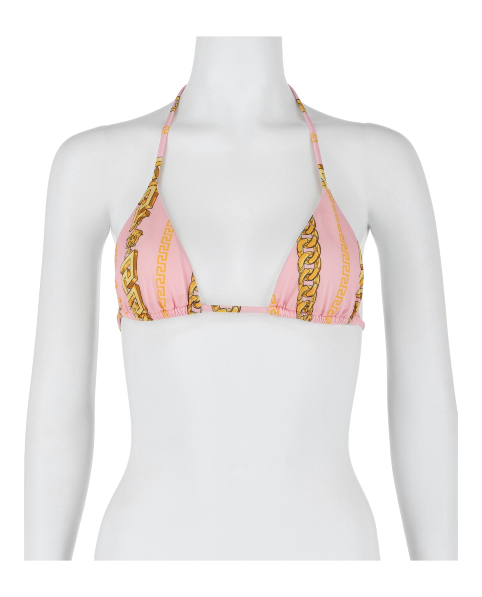 title:Versace Chain Link Bikini Top;color:Candy