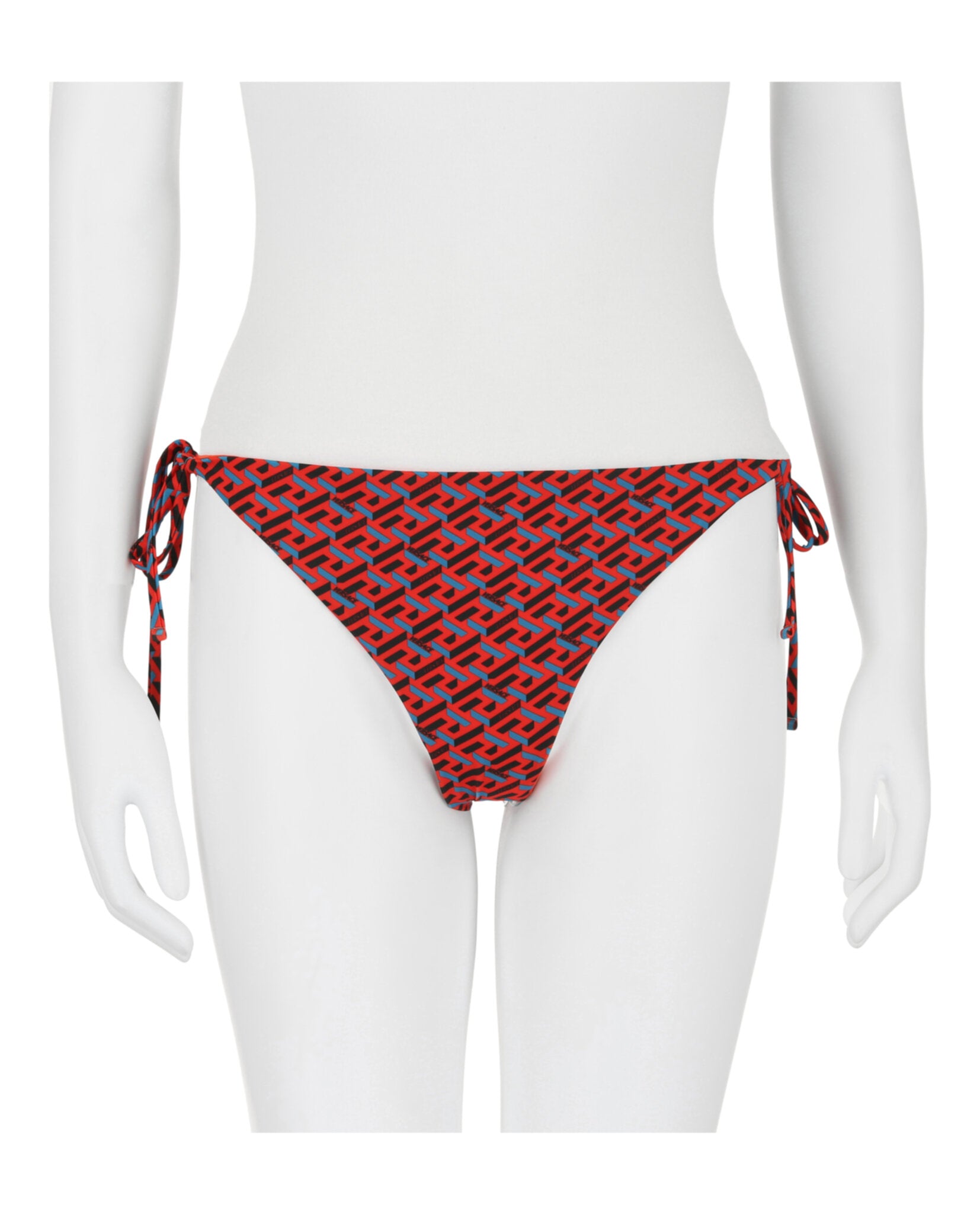 title:Versace Greca Signature Print Bikini Bottom;color:Multi