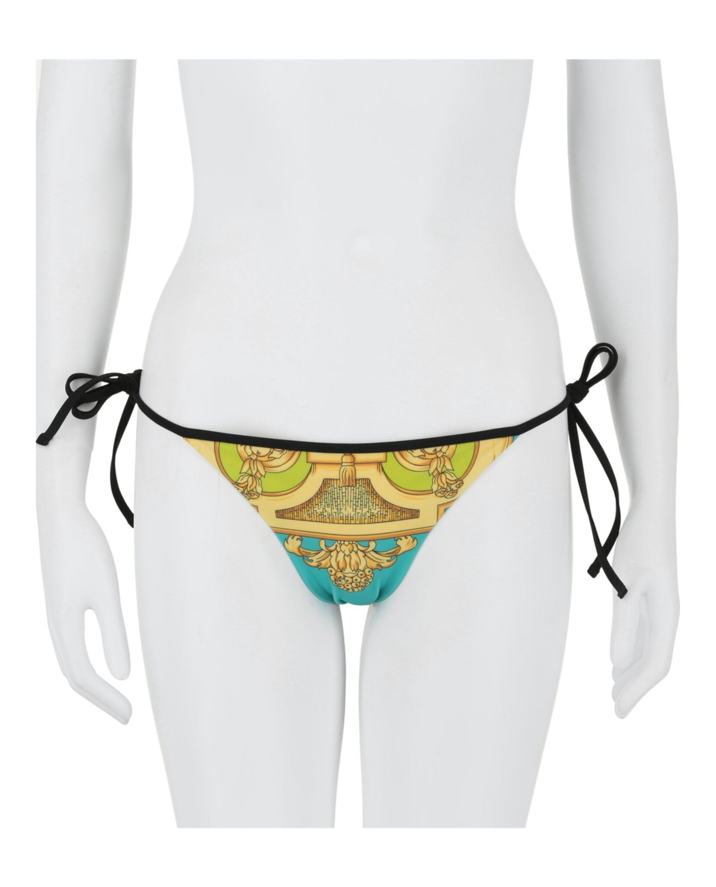 title:Versace Barocco Goddess Bikini Bottoms;color:Multi red