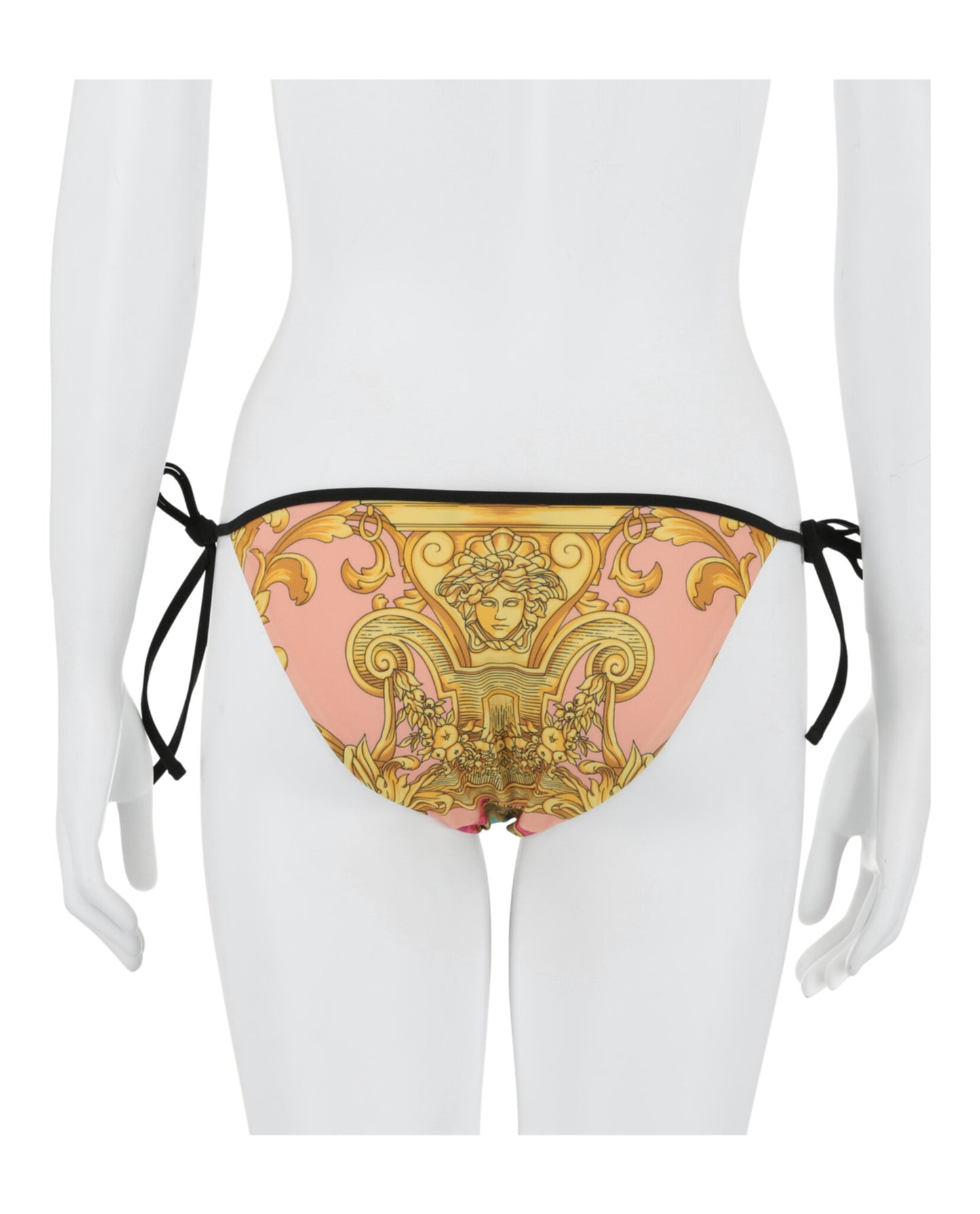 title:Versace Barocco Goddess Bikini Bottoms;color:Multi red