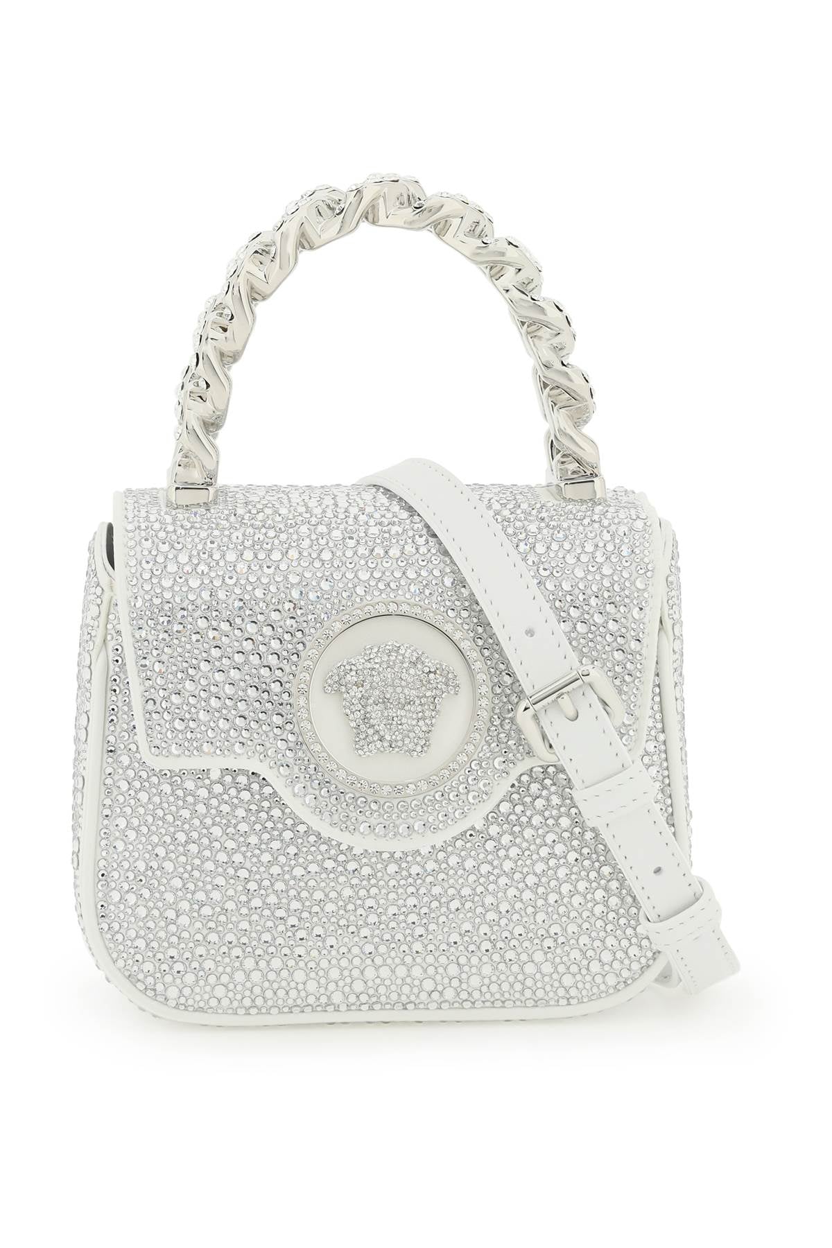 Versace La Medusa Handbag With Crystals