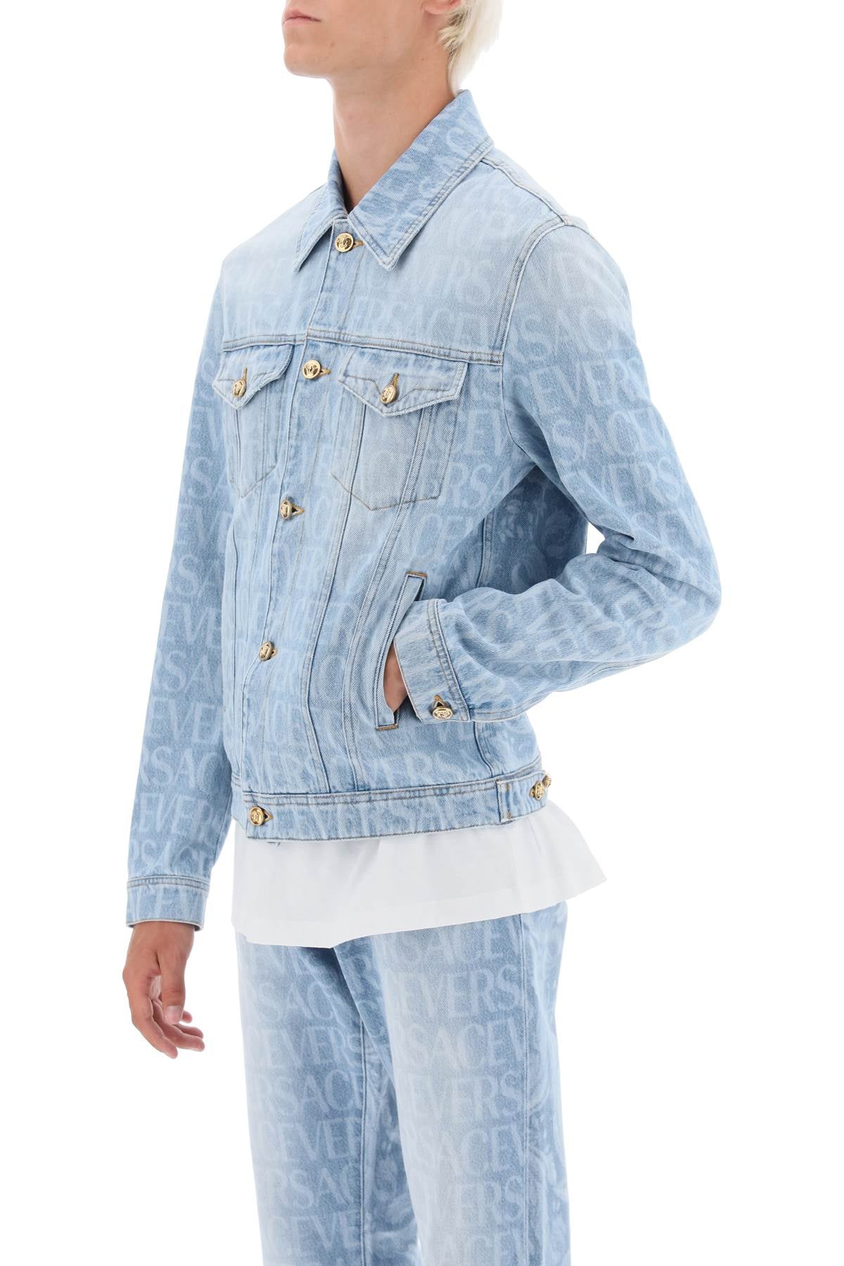 Versace Allover Denim Jacket