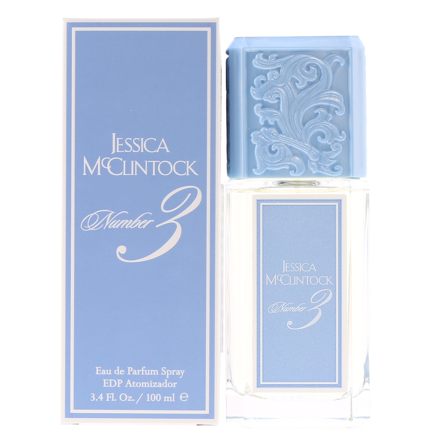 title:JESSICA MCCLINTOCK NUMBER 3 LADIES EDP SPRAY 3.4 OZ;color:not applicable