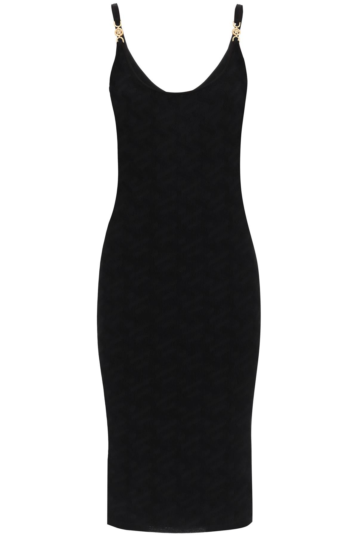 Versace Monogram Knit Mini Dress