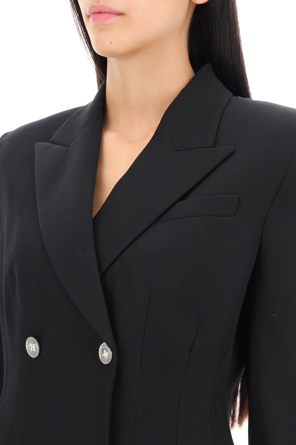 Versace Hourglass Double-Breasted Blazer