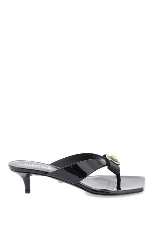 Versace Gianni Ribbon Thong Mules